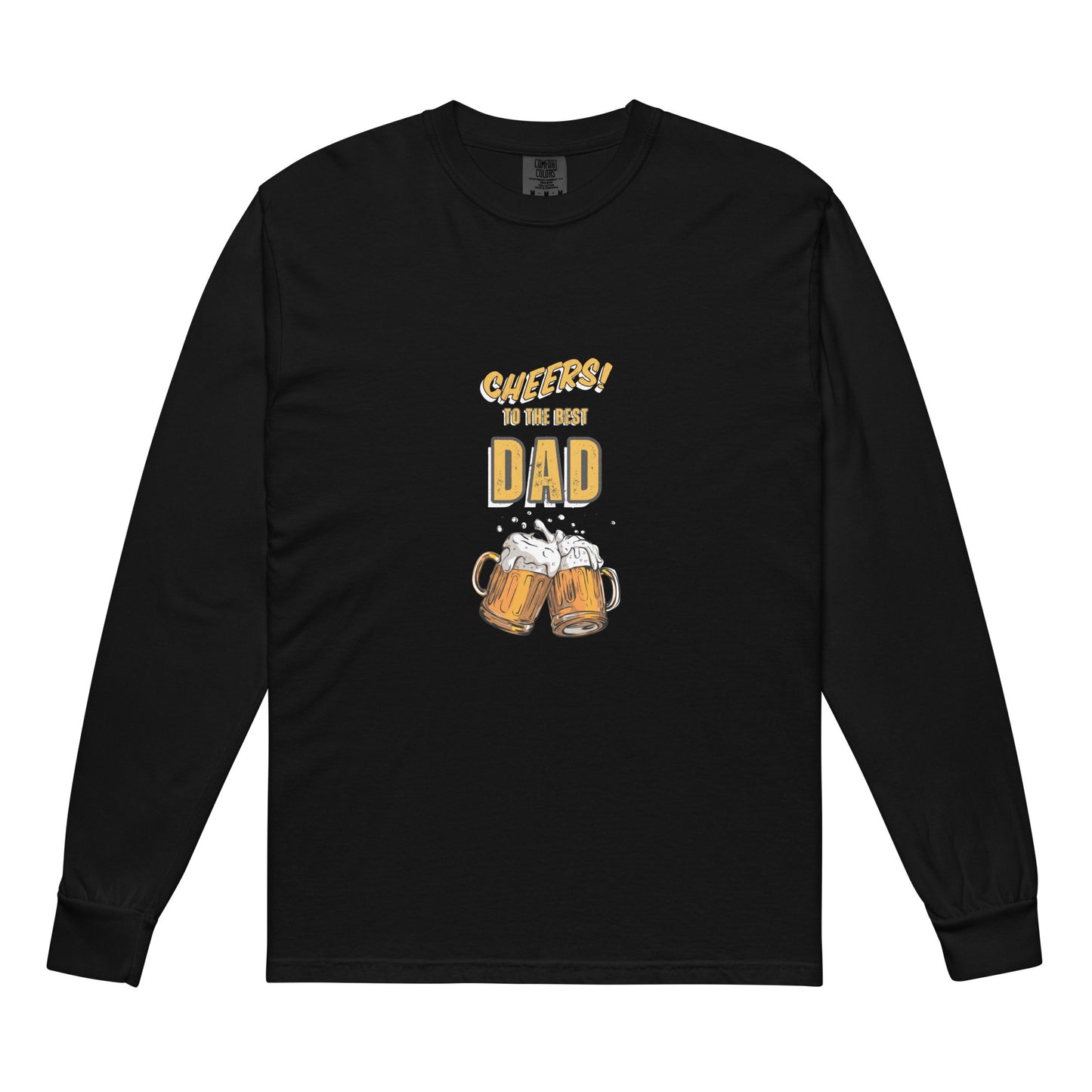 Garment-dyed heavyweight long-sleeve shirt